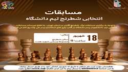 مسابقات انتخابی شطرنج تیم دانشگاه علوم پزشکی ایران